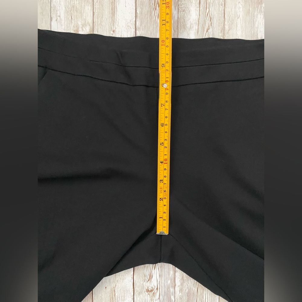 Anne Klein Women’s Elastic Waist Pull On Point Skinny Psnts Black with Gold 10 - Picture 7 of 12
